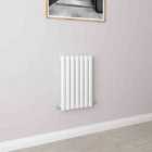 AICA Bathrooms Horizontal Oval Column Radiator Central Heating Rad 600x413mm Single White