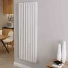 AICA Bathrooms Vertical Oval Column Radiator Central Heating Rad 1600x590mm Double White