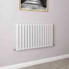 AICA Bathrooms Horizontal Flat Panel Radiator Central Heating Rad 600x1020mm Single White