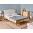 Beliani Bed Pine Wood CLAIRAC 160 x 200 cm (EU King Size) Light Brown