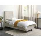 Beliani Adjustable Bed Fabric DUKE II 80 x 200 cm (EU Small Single) Beige