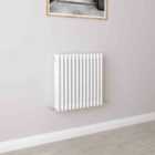 AICA Bathrooms Horizontal Traditional Cast Iron Style Radiator 600x605mm 3 Column White