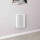 AICA Bathrooms Horizontal Traditional Cast Iron Style Radiator 600x425mm 3 Column White