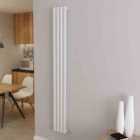 AICA Bathrooms Vertical Oval Column Radiator Central Heating Rad 1800x236mm Single White