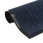 Dust Control Mat Rectangular Tufted 80X120Cm Blue