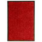 Doormat Washable Red 40X60Cm