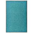 Doormat Washable Cyan 60X90Cm