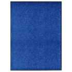 Doormat Washable Blue 90X120Cm
