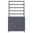 Trimetals Raised Planter with Storage and Trellis