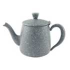 Café Olé Premium Granite Effect Teapot 10 Cups/1L/35Oz, 18/10 Stainless Steel, Grey