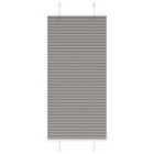 vidaXL Pleated Blind Anthracite 55x100 cm Fabric Width 54.4 cm Polyester
