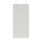 vidaXL Pleated Blind Light Grey 55x100 cm Fabric Width 54.4 cm Polyester