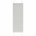 vidaXL Pleated Blind Light Grey 45x100 cm Fabric Width 44.4 cm Polyester