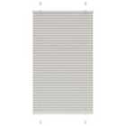 vidaXL Pleated Blind Light Grey 75x100 cm Fabric Width 74.4 cm Polyester