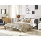 Beliani Bed Metal CLAMART 180 x 200 cm (EU Super King) Grey