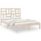 vidaXL Bed Frame Solid Wood 140x200 cm