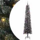 vidaXL Artificial Christmas Tree with 300 LEDs, Lilac Balls Green 58 x 58 x 240 cm