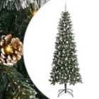 vidaXL Artificial Christmas Tree with 300 LEDs, Pink Balls Green 96 x 96 x 240 cm
