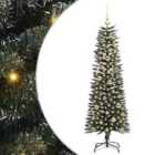 vidaXL Artificial Christmas Tree with 150 LEDs, Gold Balls Green 43 x 43 x 150 cm