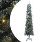 vidaXL Artificial Christmas Tree with 300 LEDs, Blue Balls Green 58 x 58 x 240 cm