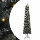 vidaXL Artificial Christmas Tree with 300 LEDs, Black Balls Green 58 x 58 x 240 cm