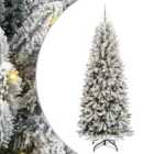 vidaXL Artificial Christmas Tree with 300 LEDs, Pink Balls White 93 x 93 x 240 cm
