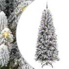vidaXL Artificial Christmas Tree with 300 LEDs, Lilac Balls White 93 x 93 x 240 cm