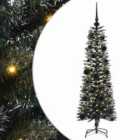 vidaXL Artificial Christmas Tree with Stand, Black Balls Green 40.5 x 40.5 x 120 cm