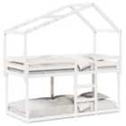 vidaXL Bunk Bed Without Mattress White 80X200 cm Solid Wood Pine