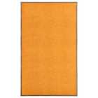 Doormat Washable Orange 90X150Cm