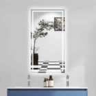 AICA Bathrooms 1500x800mm Bathroom Mirror Dimmable LED With Anti-Fog[IP44 Rated] Illuminated Backlit Wall Mounted Vanity Mirror,Touch Sensor Switch,Rectangular