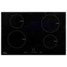 vidaXL Induction Hob with 4 Burners Touch Control Glass 77 cm 7000 W