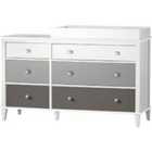Ls Mh Poppy 6Drw Changing Table Grey 2Bx