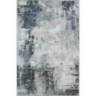 Livabliss Lena Abstract Modern Marble Denim Area Rug (60 x 90 cm)