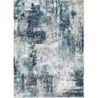 Livabliss Lena Abstract Modern Marble Denim Area Rug (140 x 200 cm)