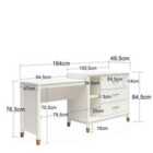 Westerleigh 3In1 Media Dresser White