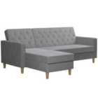 Cl Liberty Sectional Futon Grey 2Bx
