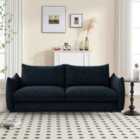 Bronte 3Seater Sofa Bed Navy Blue Fabric