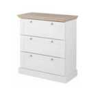 Loft24 Binz 3 Drawer Dresser Whiteoak