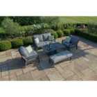 Maze New York 2 Seat Sofa Set with Rising Table / Dove Grey