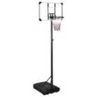 Vidaxl Basketball Stand Transparent 235-305 Cm Polycarbonate