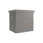 Hormann Juno Modern Flat Roof Garden Building In Grey - Jfd4 Doubel Door - 7' X 5.5'