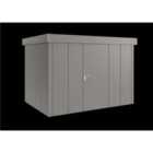 Hormann - Juno Hormannn Design Flat Roof Garden Building In Grey - Jfd12 Single Door - 10' X 7'