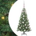 vidaXL Christmas Tree with 150 LEDs, Pink Balls with Stand Green 120 cm PVC