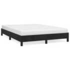 Vidaxl Bed Frame Black 135X190 Cm 4Ft6 Double Velvet