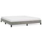 Vidaxl Bed Frame Light Grey 180X200 Cm 6Ft Super King Velvet