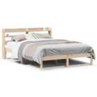 vidaXL Bed Frame Without Mattress 120X190 cm Small Double Solid Wood Pine