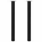 Vidaxl 2 Telescopic Table Legs Black 710 Mm-1100 Mm