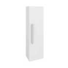 Heizmann Wall Mounted Tall Bathroom Storage Unit With Soft Closing Door 1200Mm White