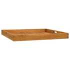 vidaXL Serving Tray 70x70 cm Solid Teak Wood